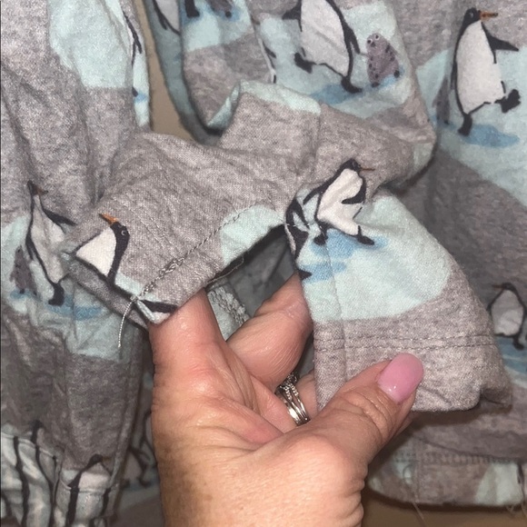 Munki Munki flannel penguin print Pajamas - Gray size XL - Picture 12 of 13
